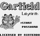 Garfield Labyrinth Title Screen